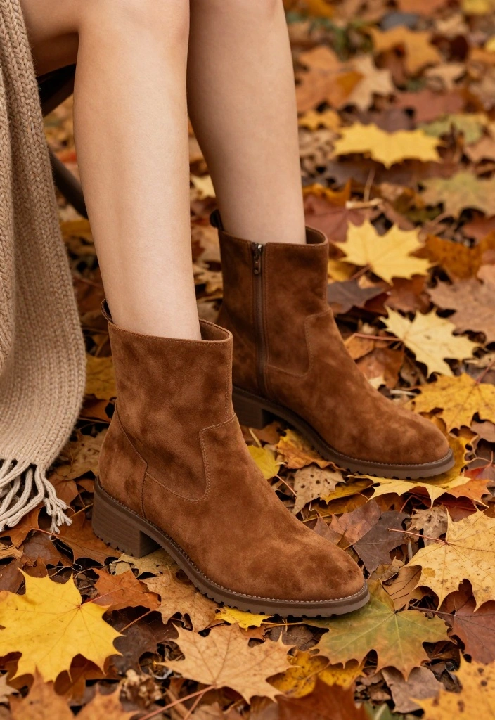 21 Cute Fall Outfit Ideas That’ll Keep You Cozy and Stylish (Wait Until You See #10!) - 12. Suede Ankle Boots 1