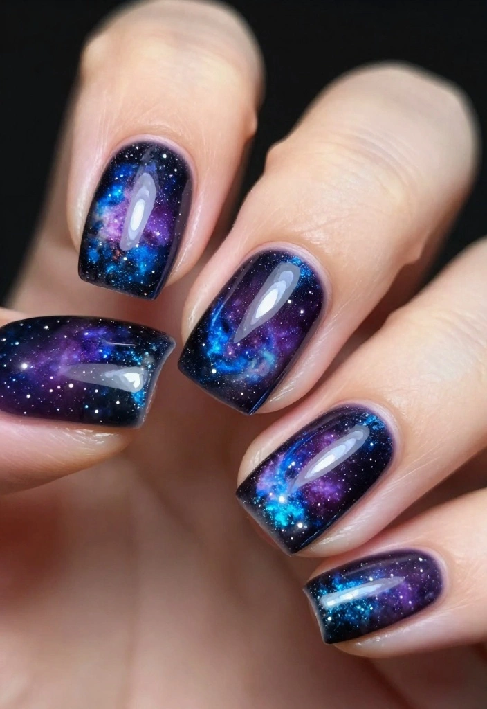 21 Nail Art Techniques That Will Make You a Pro in No Time (Tip #3 Is a Game Changer!) - 15. Galaxy Nails 1