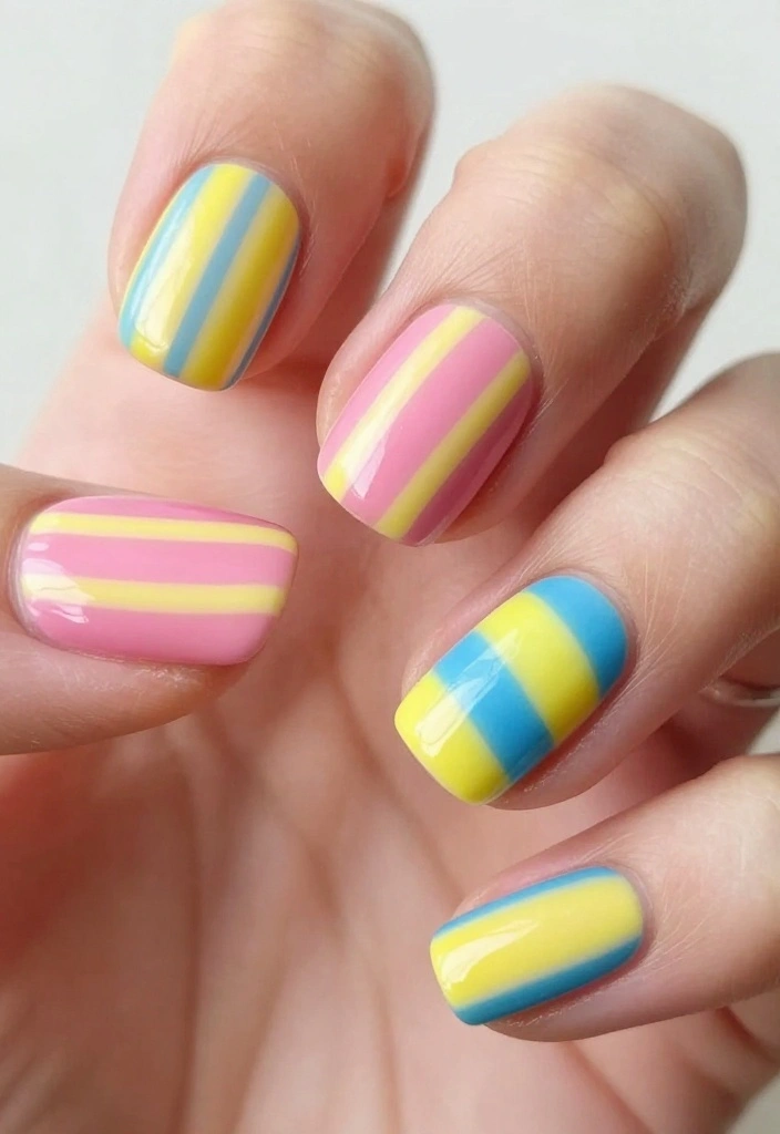 21 Nail Art Techniques That Will Make You a Pro in No Time (Tip #3 Is a Game Changer!) - 18. Candy Stripes 1