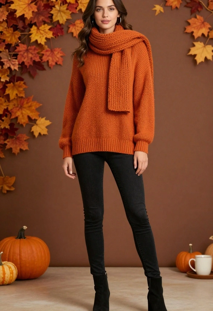 22 Fall Casual Fashion Outfit Inspo Ideas That Are Perfectly Aesthetic (You’ll Love #12!) - 1. Cozy Oversized Sweater with Skinny Jeans 1