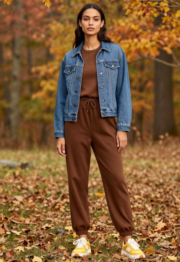 22 Fall Casual Fashion Outfit Inspo Ideas That Are Perfectly Aesthetic (You’ll Love #12!) - 15. Casual Jumpsuit with Denim Jacket 1