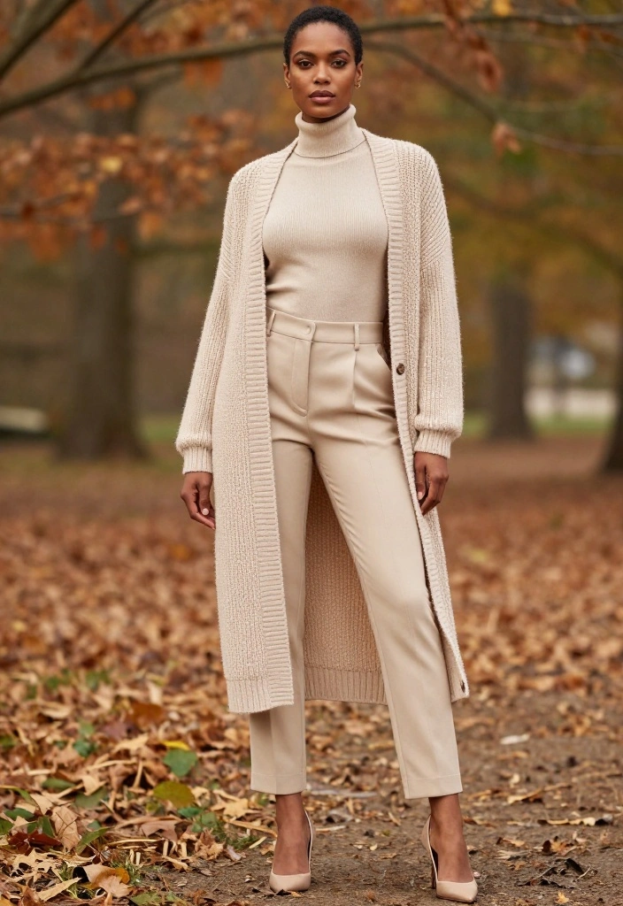 22 Fall Casual Fashion Outfit Inspo Ideas That Are Perfectly Aesthetic (You’ll Love #12!) - 3. Layered Cardigans with Turtlenecks 1