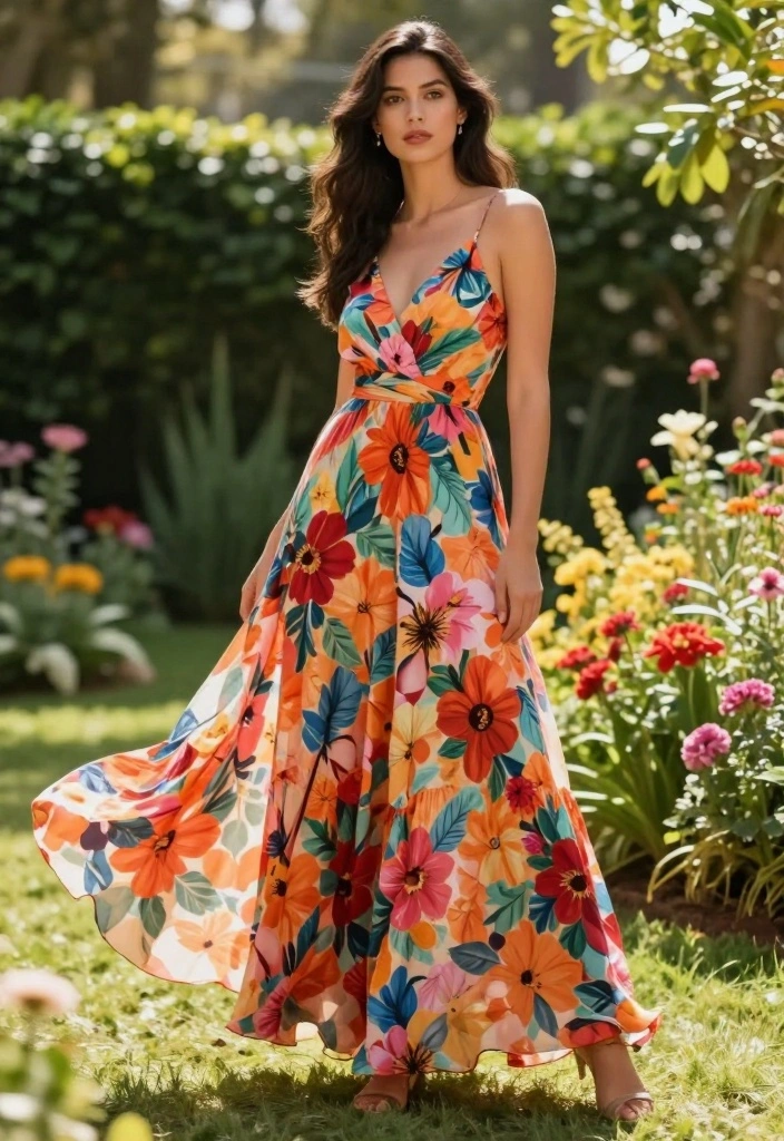 22 Laid-Back & Chic Comfy Summer Outfits for Women (Say Goodbye to Fashion Stress!) - 1. Flowy Maxi Dress 1