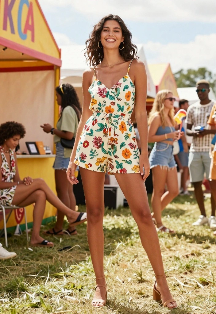 22 Laid-Back & Chic Comfy Summer Outfits for Women (Say Goodbye to Fashion Stress!) - 6. Stylish Romper 1