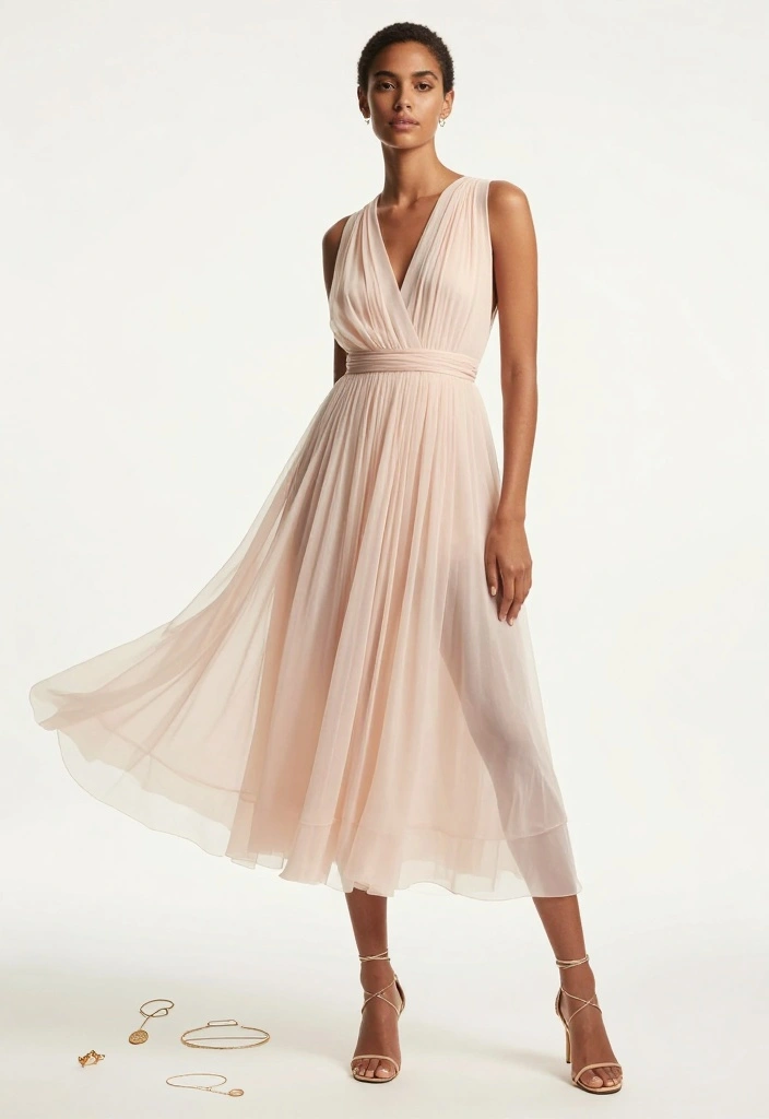 22 Timeless Outfit Inspirations for a Classy Date Night (Your Closet Will Thank You!) - 15. Ethereal A-Line Dress 1