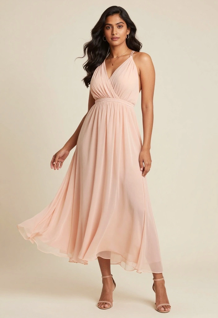 22 Timeless Outfit Inspirations for a Classy Date Night (Your Closet Will Thank You!) - 19. Feminine Chiffon Dress 1