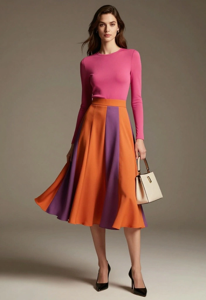 22 Timeless Outfit Inspirations for a Classy Date Night (Your Closet Will Thank You!) - 4. Classic Midi Skirt and Top 1