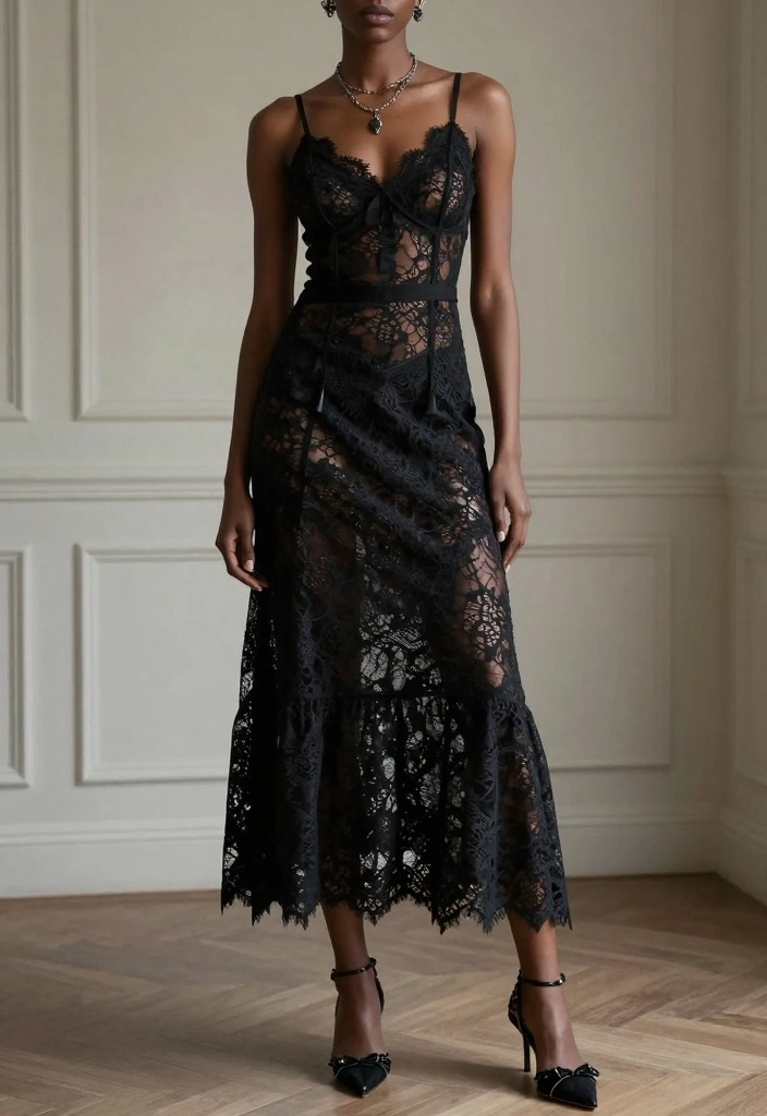 25 Enchantingly Dark Goth Looks That Will Inspire Your Wardrobe! - 15. Romantic Lace Layers 1