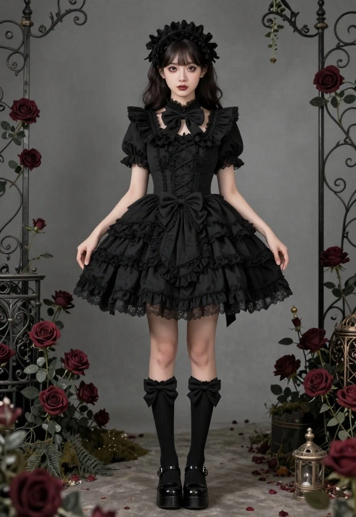 25 Enchantingly Dark Goth Looks That Will Inspire Your Wardrobe! - 4. Gothic Lolita 1