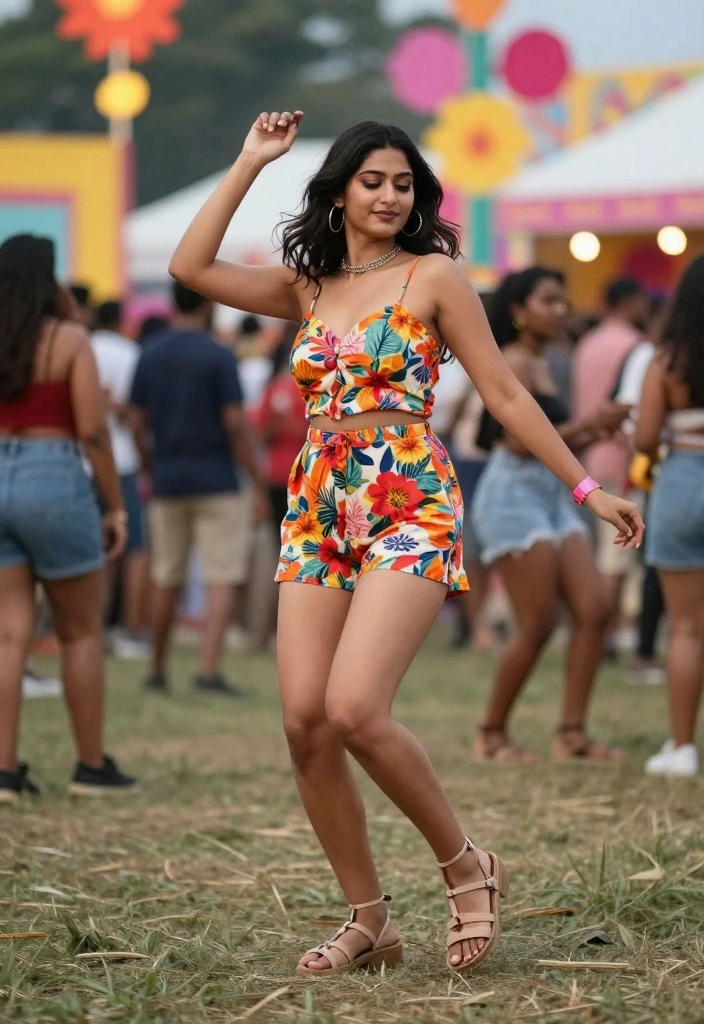 25 Floral-Inspired Cute Spring Outfits That Are Pure Aesthetic Goals! - 9. Floral Romper for a Playful Vibe 1