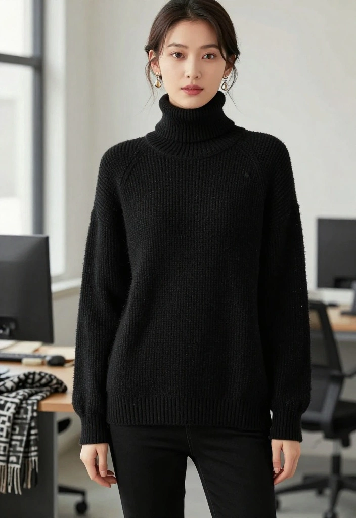 25 Office Winter Outfit Ideas That Will Make You Want to Get Dressed Up Every Day (You’ll Adore #6!) - 16. Layered Knitwear 1