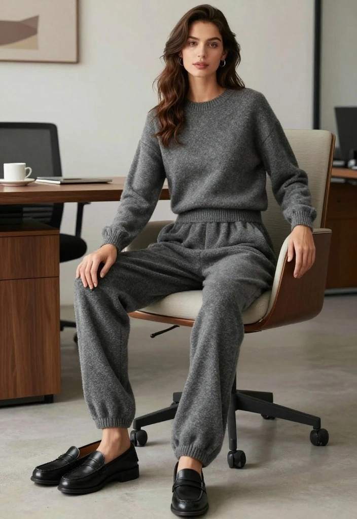 25 Office Winter Outfit Ideas That Will Make You Want to Get Dressed Up Every Day (You’ll Adore #6!) - 25. Cozy Fleece-Lined Trousers 1