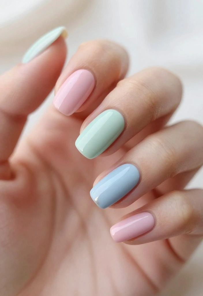 30 Chic New Years Eve Nails That Will Elevate Your Holiday Look! - 14. Soft Pastels for Elegance 1
