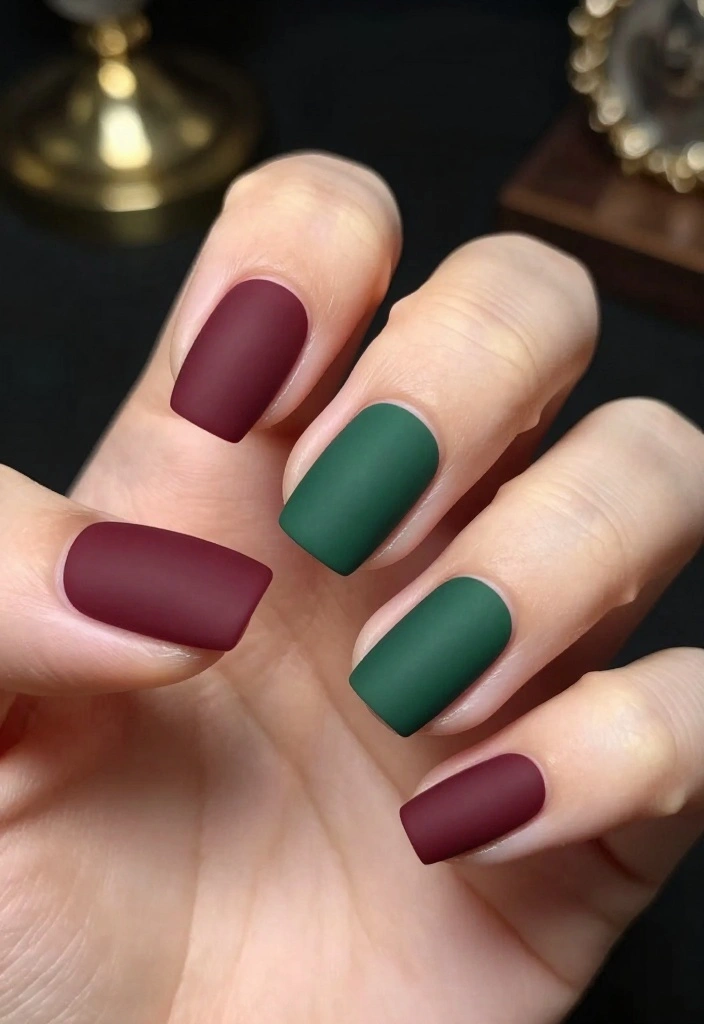 30 Chic New Years Eve Nails That Will Elevate Your Holiday Look! - 22. Fashion-Forward Matte Colors 1