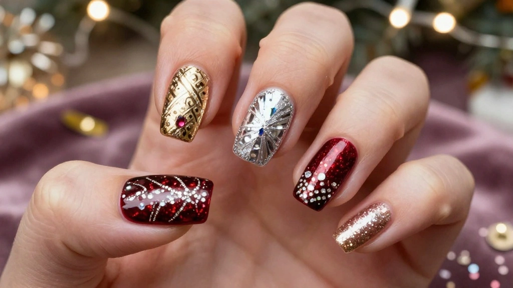 30 Chic New Years Eve Nails That Will Elevate Your Holiday Look! - Gleam Gather