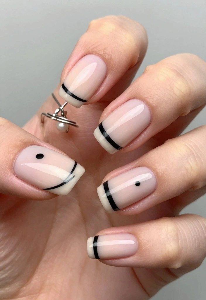 6 Simple Yet Elegant New Year's Eve Nail Trends to Try This Year (You’ll Love #1!) - 3. Minimalist Art 1