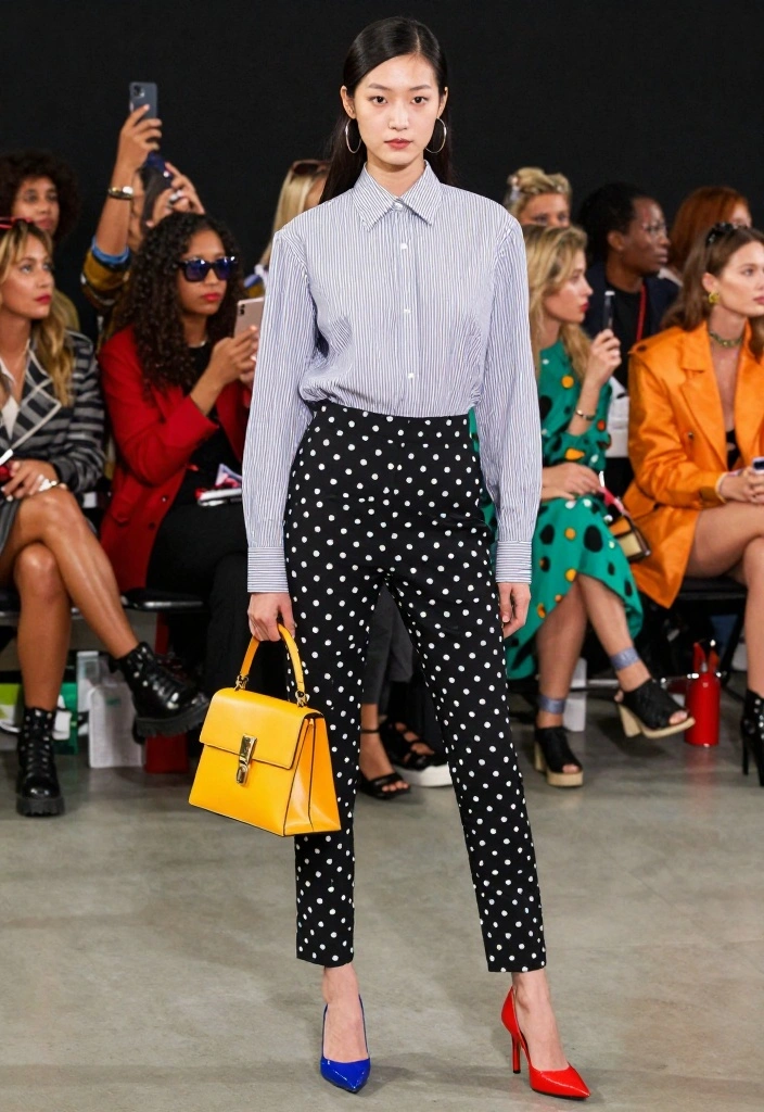 9 Basic Outfits with Style: Color Combinations That Wow! - 9. Playful Prints: Mixing Patterns with Style 1