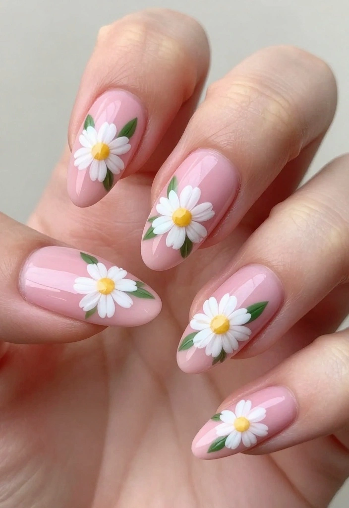 11 Creative Pink Stiletto Nails You Need to See to Believe (Especially #4!) - 2. Floral Fantasy 1