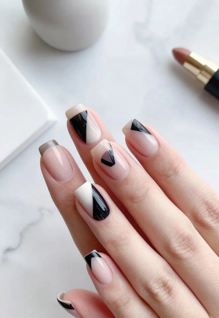 11 Natural Nail Techniques That Will Make You a Nail Art Pro in No Time! - 5. Negative Space Designs 1