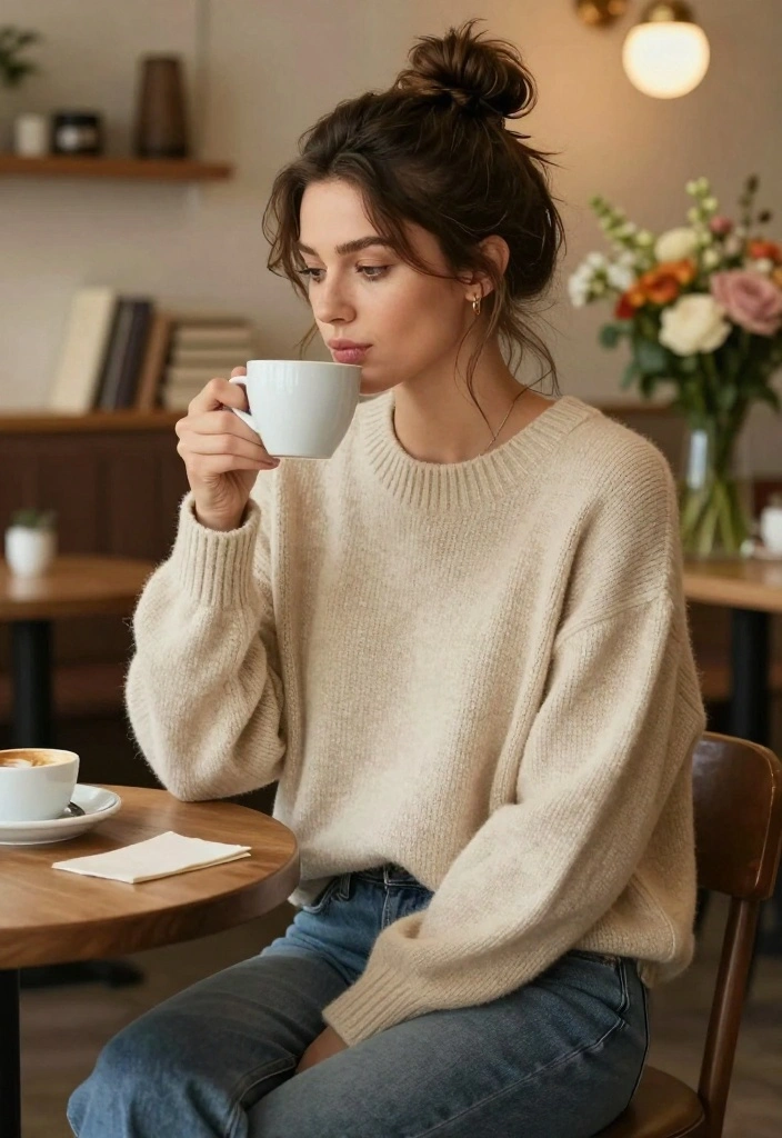 14 Chic Baddie Hairstyles for Effortless Glam (You’ll Love #6!) - 13. Messy Bun 1