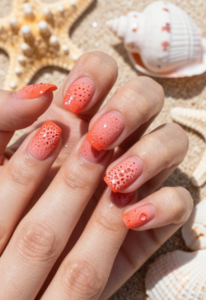 14 Matching Bridal Party Nails Colors That Will Make Your Photos Pop! - 5. Coral Charm 1