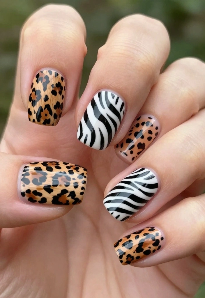 15 Funky Nails Trends You Need to Try Right Now (Warning: #8 Is a Showstopper!) - 13. Animal Print 1