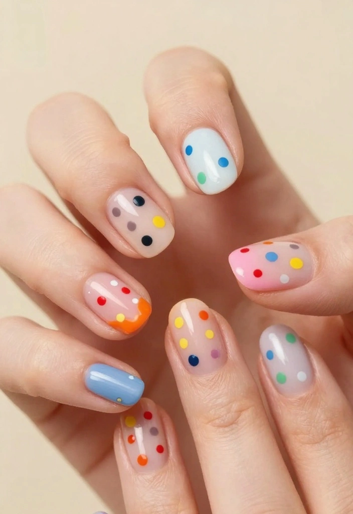 15 Funky Nails Trends You Need to Try Right Now (Warning: #8 Is a Showstopper!) - 14. Dotted Designs 1