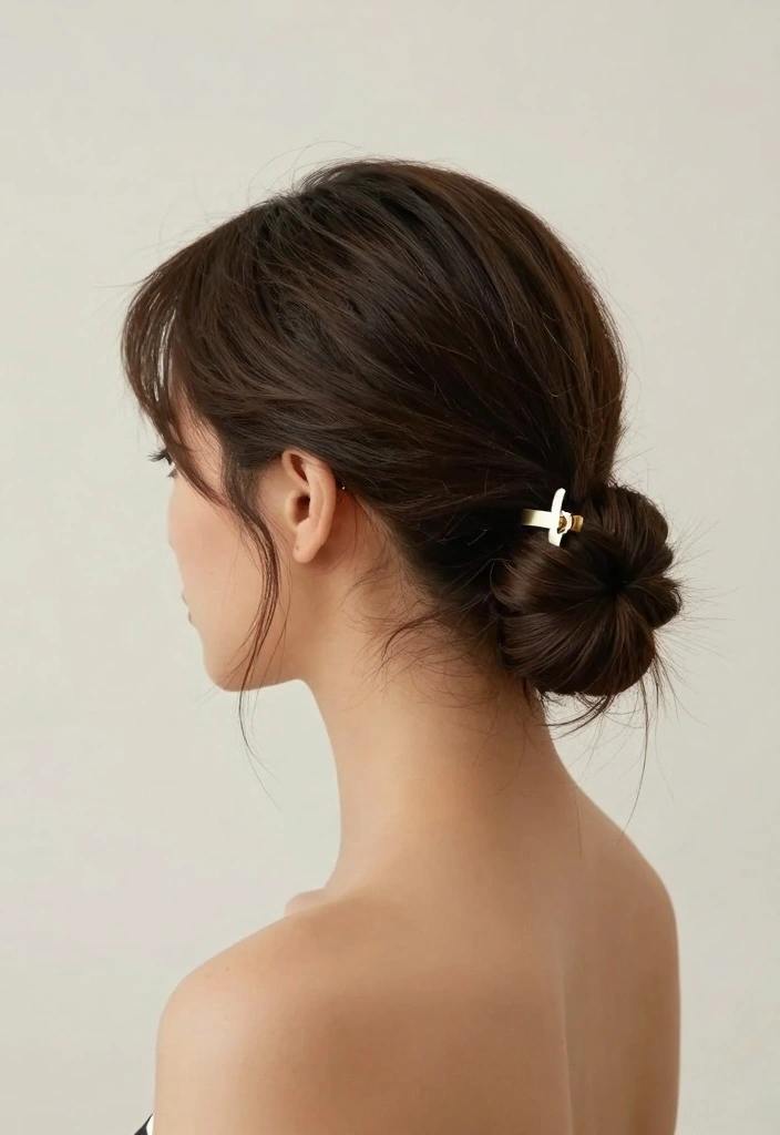 15 Versatile Hairstyles with Clips That Will Make Heads Turn (Don't Miss #9!) - 10. Simple Twist with Minimalist Clip 1
