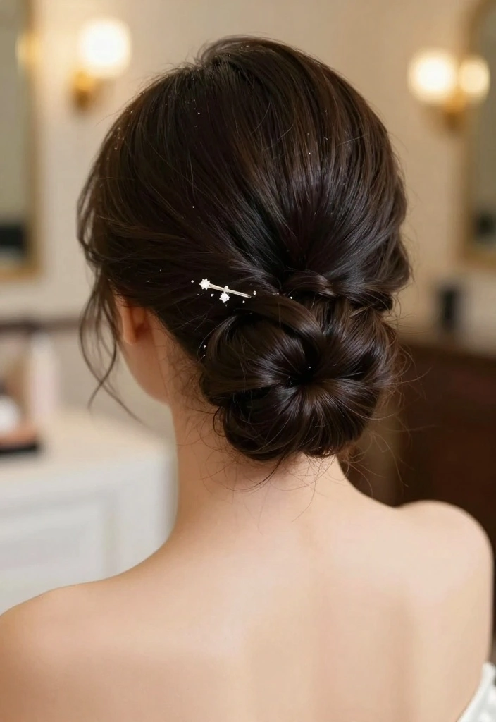 15 Versatile Hairstyles with Clips That Will Make Heads Turn (Don't Miss #9!) - 14. Elegant Twist with a Sparkly Hairpin 1