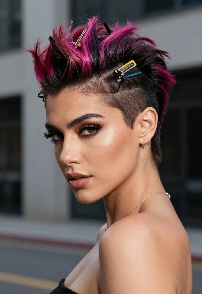 15 Versatile Hairstyles with Clips That Will Make Heads Turn (Don't Miss #9!) - 15. Edgy Undercut with Unique Clips 1