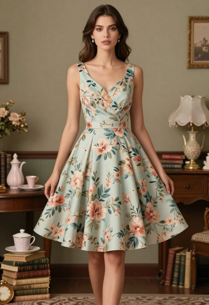 17 Vintage-Inspired Prom Dresses That Are Pure Chic (You’ll Love #10!) - 7. Tea-Length Cut 1