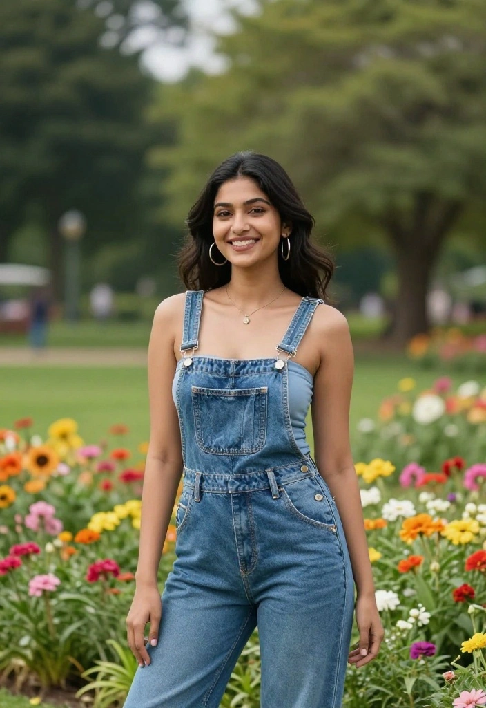 18 Stunning Valentine's Day Outfits That Will Make You the Star of Date Night! - 17. Cute Overalls for Casual Vibe 1