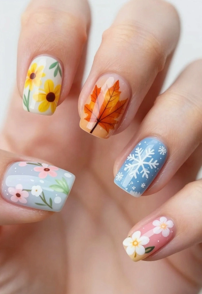 18 Unforgettable Gel Nail Styles for Every Occasion (You’ll Want to Try #7!) - 16. Seasonal Inspirations 1