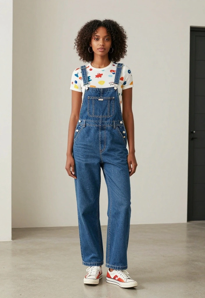 19 Irresistible Valentine Clothes That Will Make Your Date Say 'WOW!' - 14. Stylish Overalls with a Cute Top 1