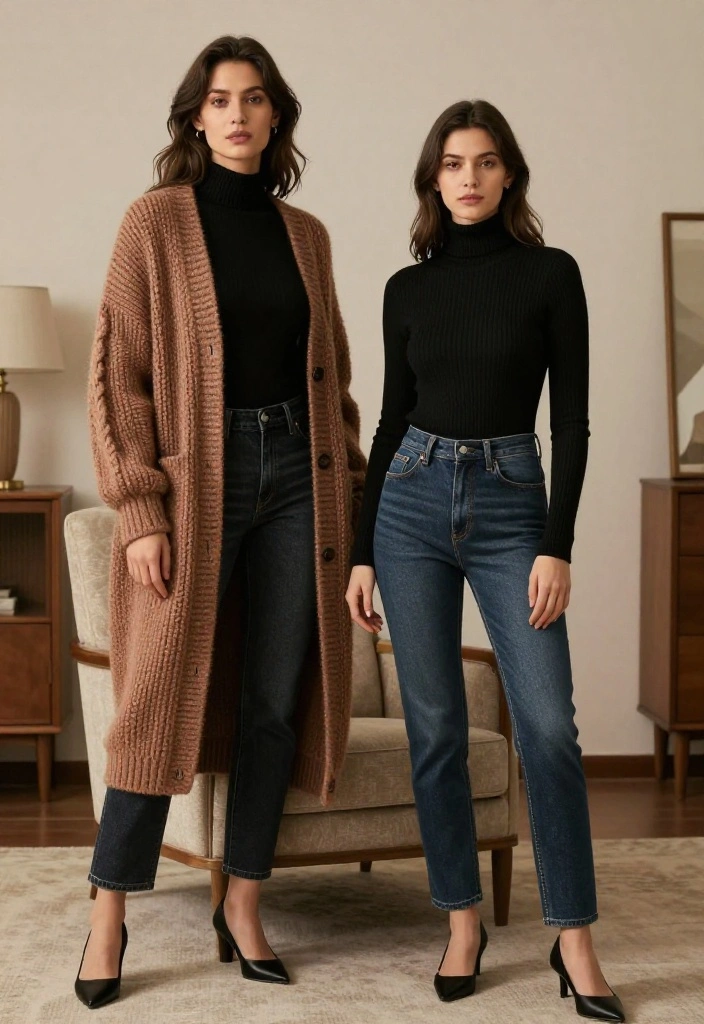 19 Irresistible Valentine Clothes That Will Make Your Date Say 'WOW!' - 9. Cozy Cardigan and Layered Outfits 1