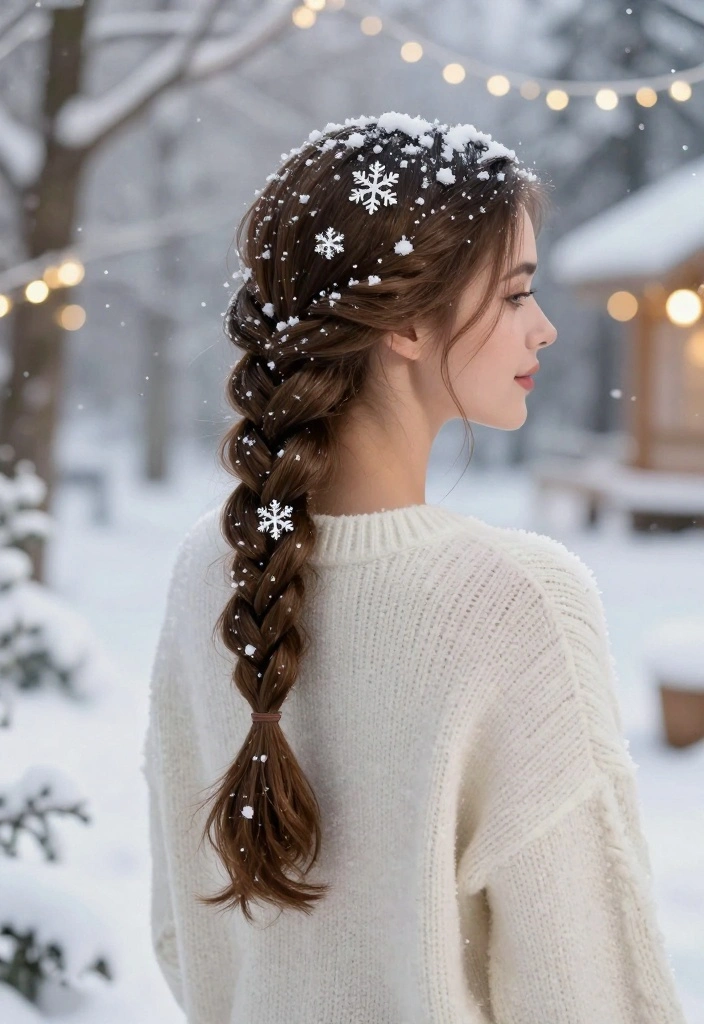 19 Unique Braided Ponytail Hairstyles That Will Blow Your Mind (Especially #11!) - 13. Snowflake Braid Ponytail 1