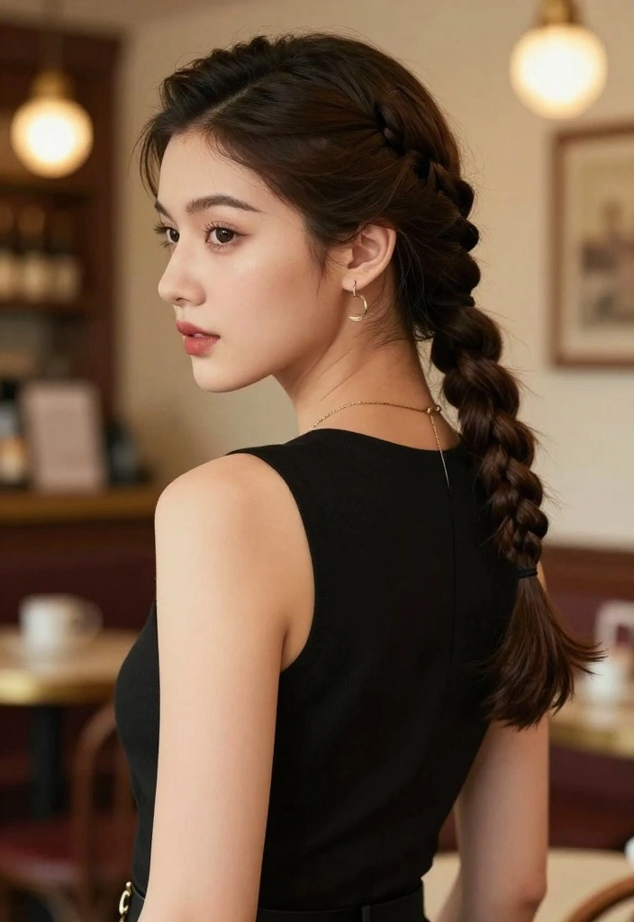 19 Unique Braided Ponytail Hairstyles That Will Blow Your Mind (Especially #11!) - 15. Vintage Braided Ponytail 1