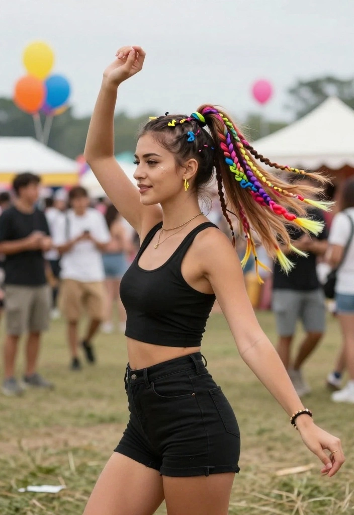 19 Unique Braided Ponytail Hairstyles That Will Blow Your Mind (Especially #11!) - 9. Braided Bubble Ponytail 1