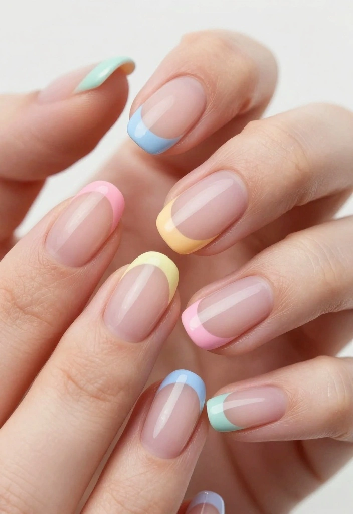 20 Creative Nail Designs You Can Do at Home (Even If You're a Beginner!) - 15. Simple French Tips with a Twist 1