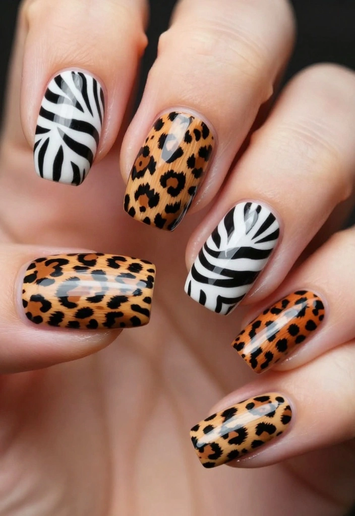20 Creative Nail Designs You Can Do at Home (Even If You're a Beginner!) - 8. Animal Prints 1