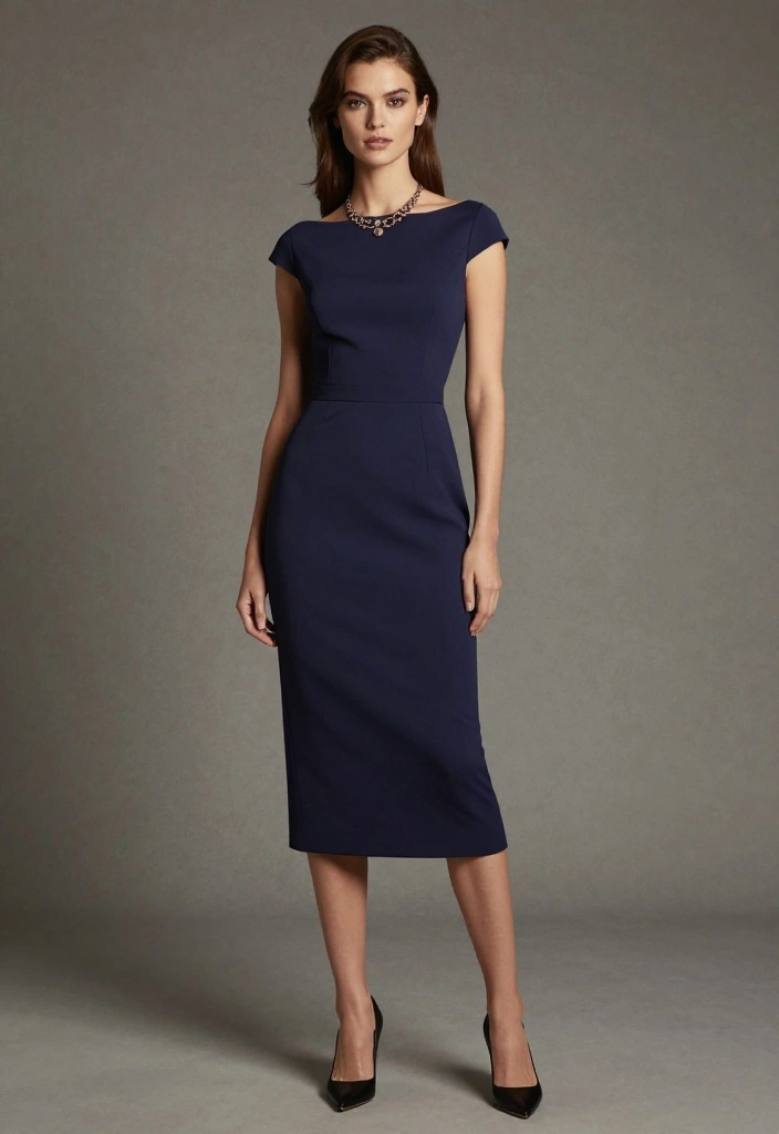 20 Elegant Date Night Dresses for Valentine’s Day That Will Turn Heads! - 15. The Timeless Sheath Dress 1