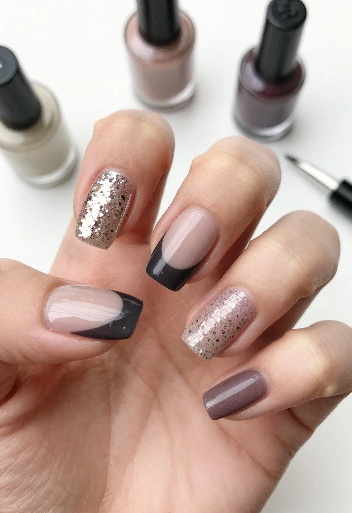 20 Trendy Medium Length Nail Looks to Rock in 2023 (You Won't Believe #6!) - 16. Textured Accents 1