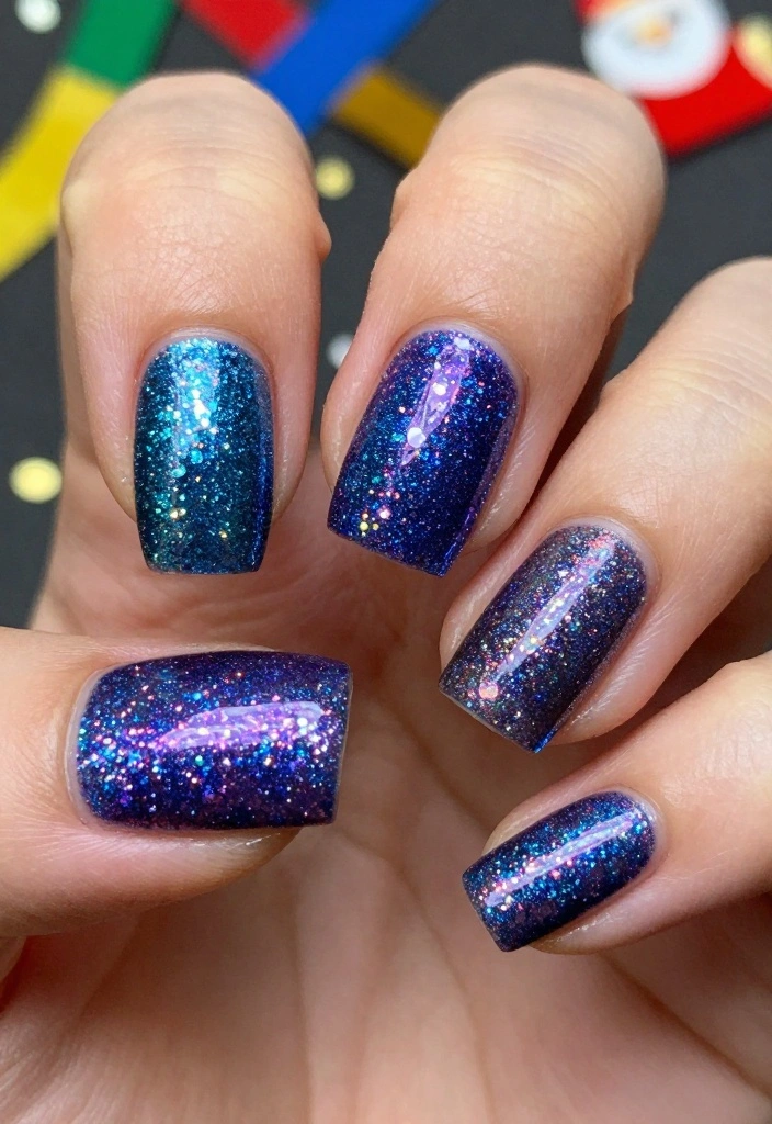 21 Incredible Nye Nails That Will Inspire Your New Year’s Celebrations! - 10. Gradient Glitters 1