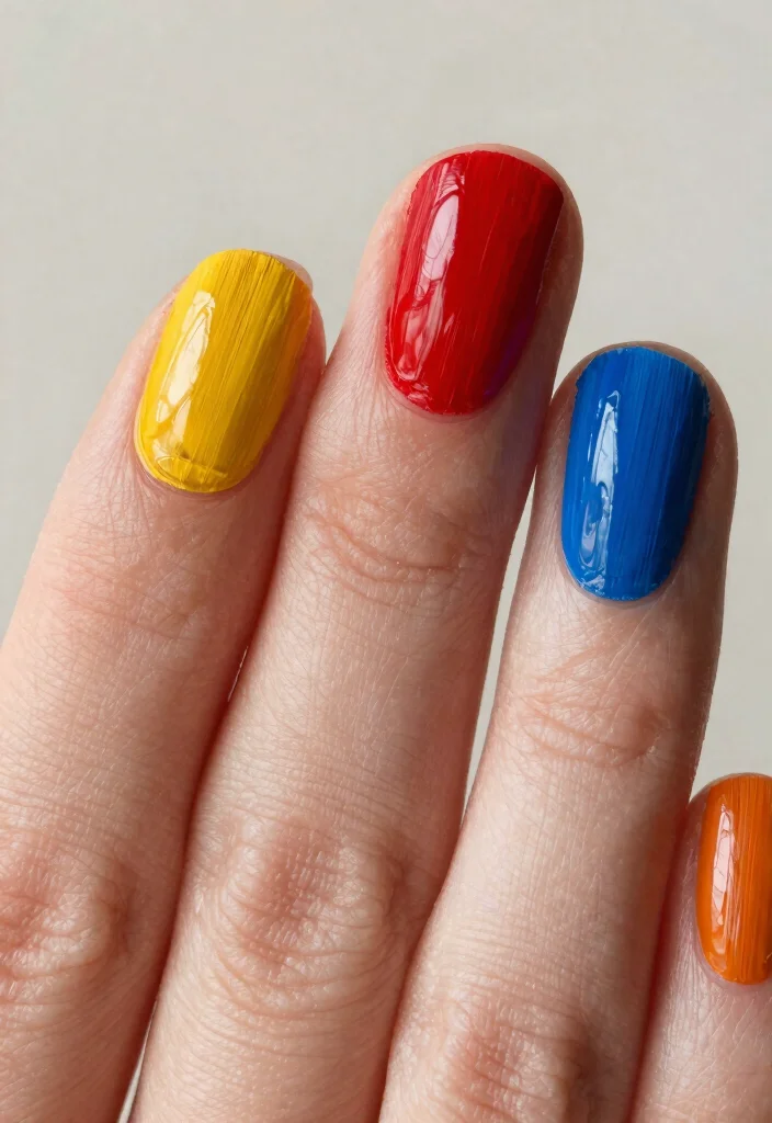 21 Incredible Nye Nails That Will Inspire Your New Year’s Celebrations! - 13. Artistic Brush Strokes 1