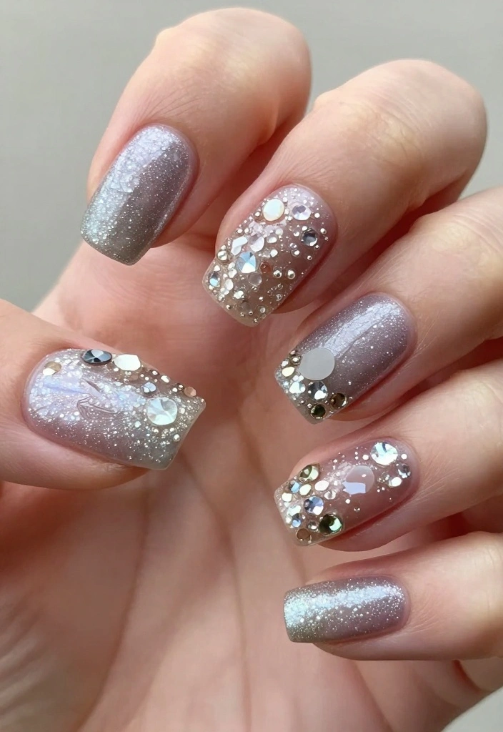 21 Incredible Nye Nails That Will Inspire Your New Year’s Celebrations! - 17. Textured Designs 1