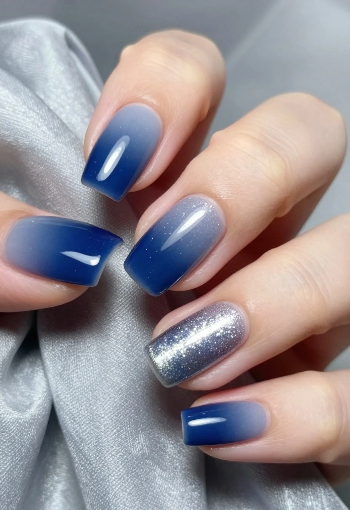 21 Incredible Nye Nails That Will Inspire Your New Year’s Celebrations! - 4. Ombre Dreams 1