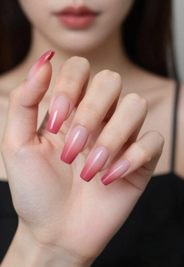 24 Trendy Pink Nail Art Ideas for Valentine’s Day That Will Make Everyone Envy You! - 1. Classy Ombre Pink 1