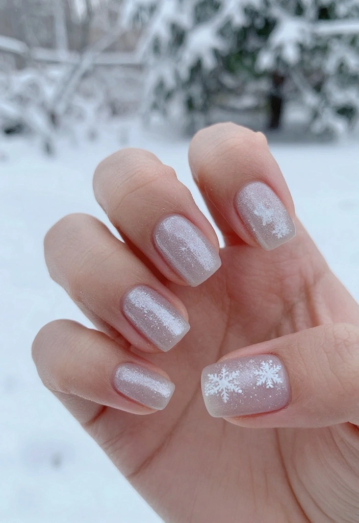 25 Trendy New Years Eve Nails That'll Inspire Your Holiday Look! - 18. Frosted Glam 1