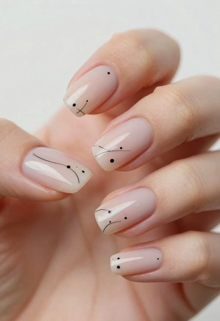 25 Trendy New Years Eve Nails That'll Inspire Your Holiday Look! - 21. Minimalist Lines 1