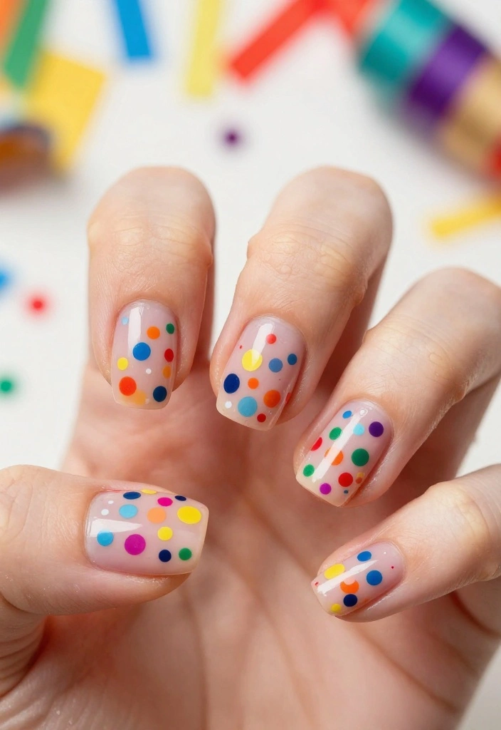 25 Trendy New Years Eve Nails That'll Inspire Your Holiday Look! - 6. Colorful Confetti Nails 1